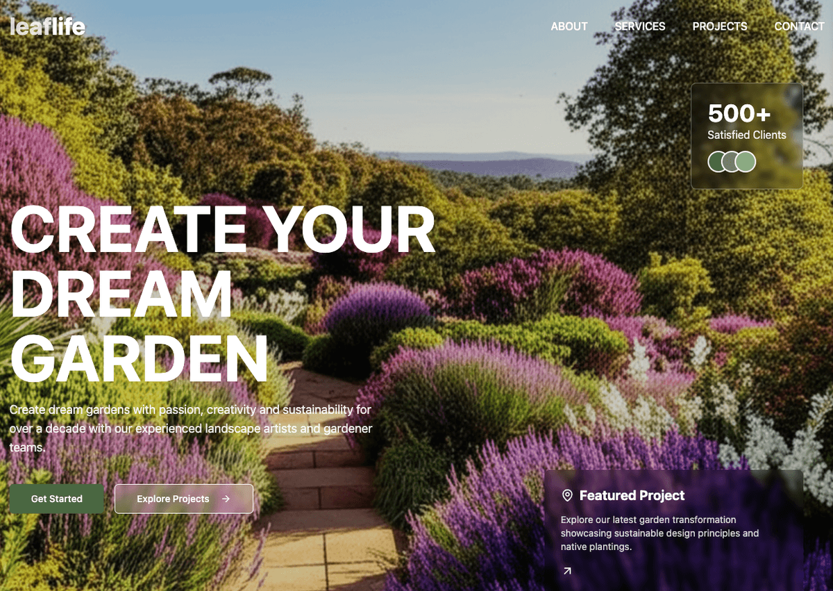 Modern redesigned website