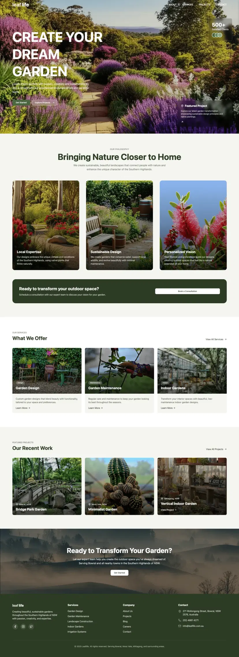 Responsive website design on laptop